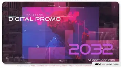 Strong Geometry Digital Promote Video Displays template preview