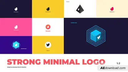 Strong Minimal Logo Logo Stings template preview