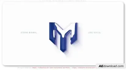 Strong Minimal Logo Reveal Logo Stings template preview
