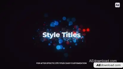 Style Titles For After Effects Titles template preview