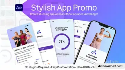 Stylish App Promo Product Promo template preview
