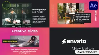 Stylish Creative Slides for After Effects Openers template preview