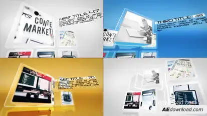 Stylish Business Cubes Openers template preview
