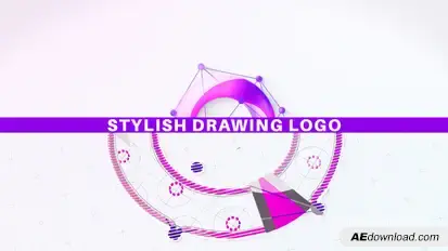 Stylish Drawing Logo Logo Stings template preview