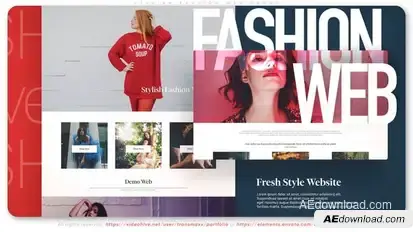 Stylish Fashion Web Promo Product Promo template preview
