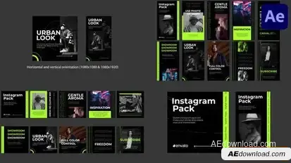 Stylish Instagram Pack for After Effects Openers template preview