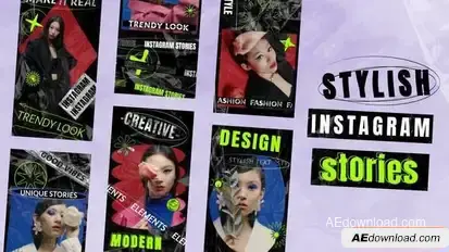 Stylish Instagram Stories Openers template preview