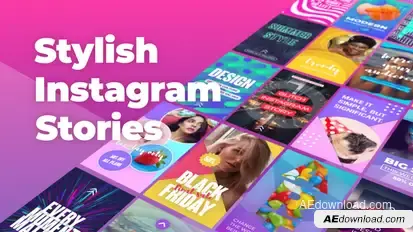 Stylish Instagram Stories Video Displays template preview