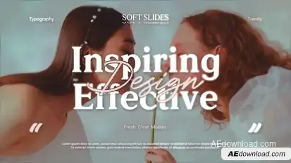Stylish Kinetic Typography Slides Titles template preview
