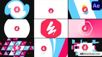 Stylish Logo Transitions for After Effects Logo Stings template preview