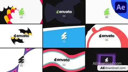 Stylish Logo Transitions for After Effects Logo Stings template preview