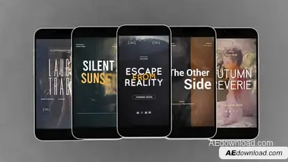 Stylish Movie Stories Titles template preview