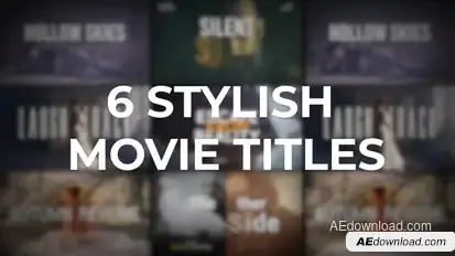 Stylish Movie Titles Titles template preview
