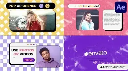Stylish Pop Up Opener | After Effects Openers template preview