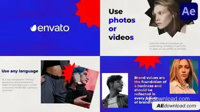 Stylish Portfolio Slideshow for After Effects Openers template preview