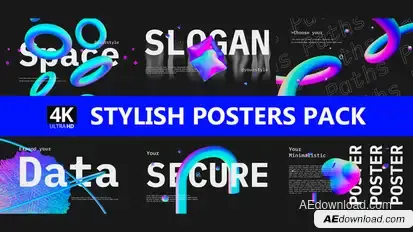Stylish Posters Titles template preview