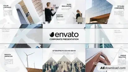 Stylish Presentation Video Displays template preview