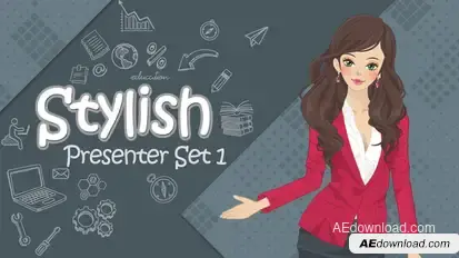 Stylish Presenter Set 1 Product Promo template preview