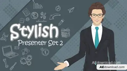 Stylish Presenter Set 2 Product Promo template preview