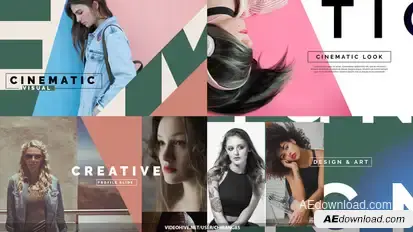 Stylish Slide Cool Video Displays template preview