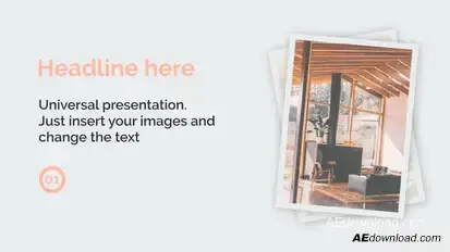Stylish Slideshow Video Displays template preview