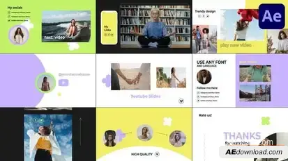 Stylish Social Media Slides | After Effects Openers template preview