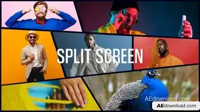 Stylish Split Screen Intro Opener | Multiscreen Slideshow  | Photo Gallery Openers template preview