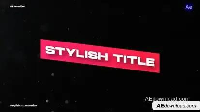 Stylish Text Animation | AE Titles template preview