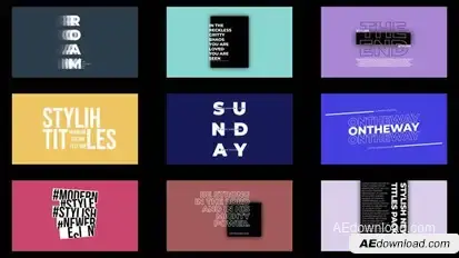 Stylish Titles 1.0 | After Effects Titles template preview