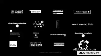 Stylish Titles | AE Titles template preview