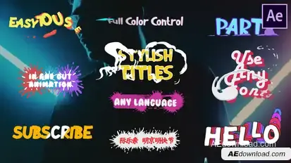 Stylish Titles | After Effects Titles template preview