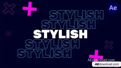 Stylish Typography Intro Openers template preview
