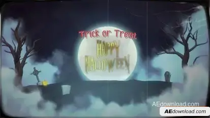 Stylized Halloween Slideshow Openers template preview