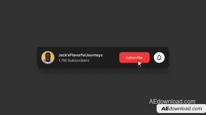 Subscribe Button Elements template preview