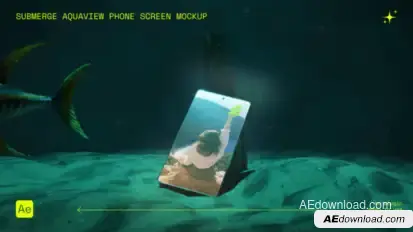 Submerge AquaView Phone Screen Mockup Product Promo template preview