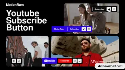 Subscribe Button Youtube Elements template preview