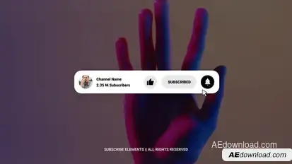 Subscribe Elements | AE Titles template preview