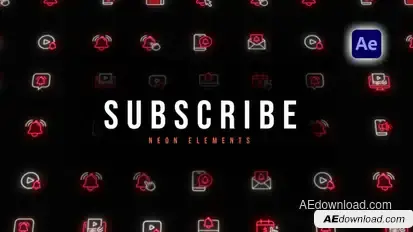 Subscribe Neon Elements Elements template preview