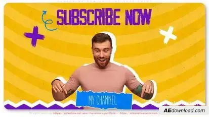Subscribe Now Youtube Blog Intro Openers template preview