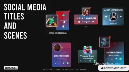 Subscribe Pack Titles template preview