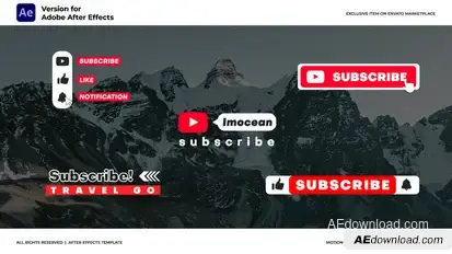Subscribe Titles Elements template preview