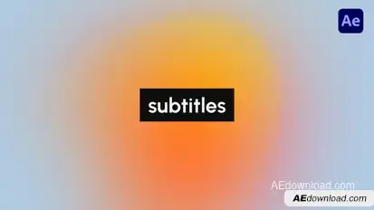 Subtitles Titles template preview