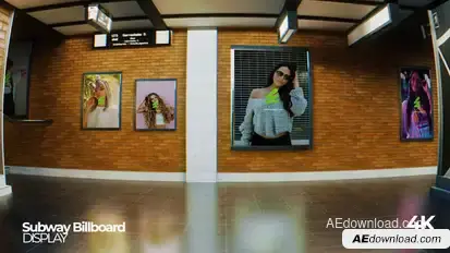 Subway Billboard Mockup Product Promo template preview