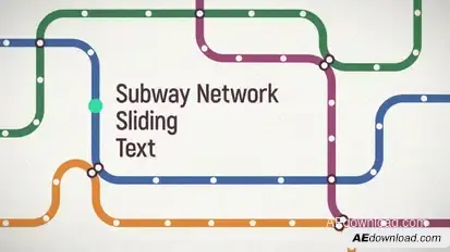 Subway Network Sliding Text Titles template preview