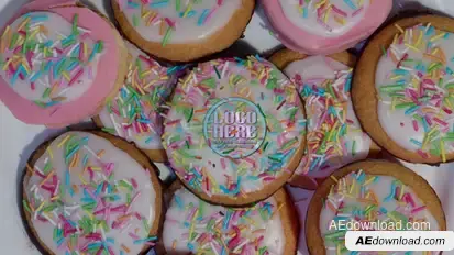 Sugar Frosted Cookie Logo Opener Product Promo template preview