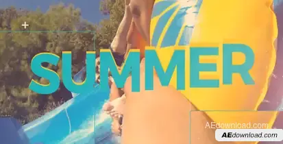 Summer Video Displays template preview