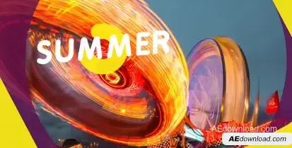 Summer Video Displays template preview