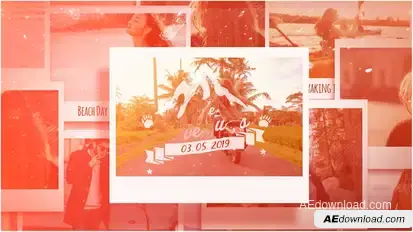 Summer Adventures Video Displays template preview