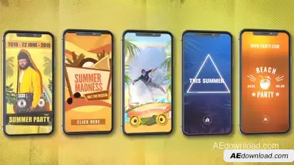 Summer/Beach Tropical Instagram Stories Product Promo template preview