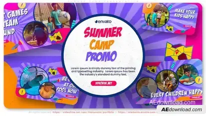 Summer Camp Presentation Openers template preview